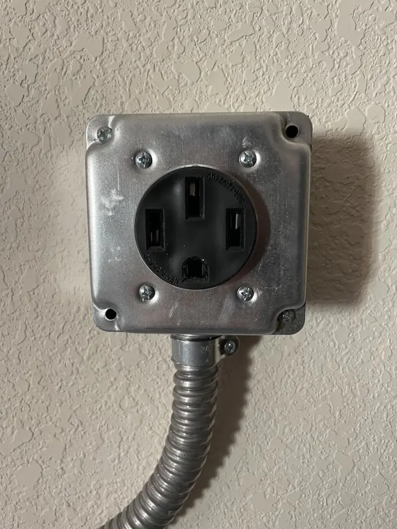 NEMA 14-50 outlet installed for Electrical Panel Upgrade in Maitland